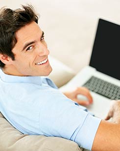 Man with Computer